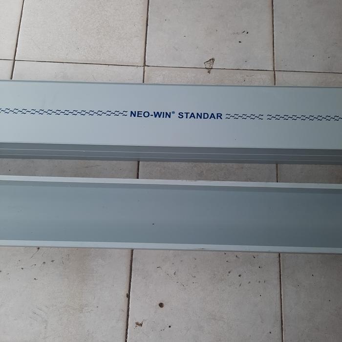 talang air kotak pvc putih 1 meter