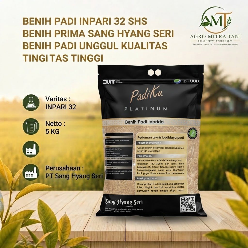 BENIH PADI INPARI 32 SHS BENIH PRIMA SANG HYANG SERI BENIH PADI UNGGUL KUALITAS TINGGI