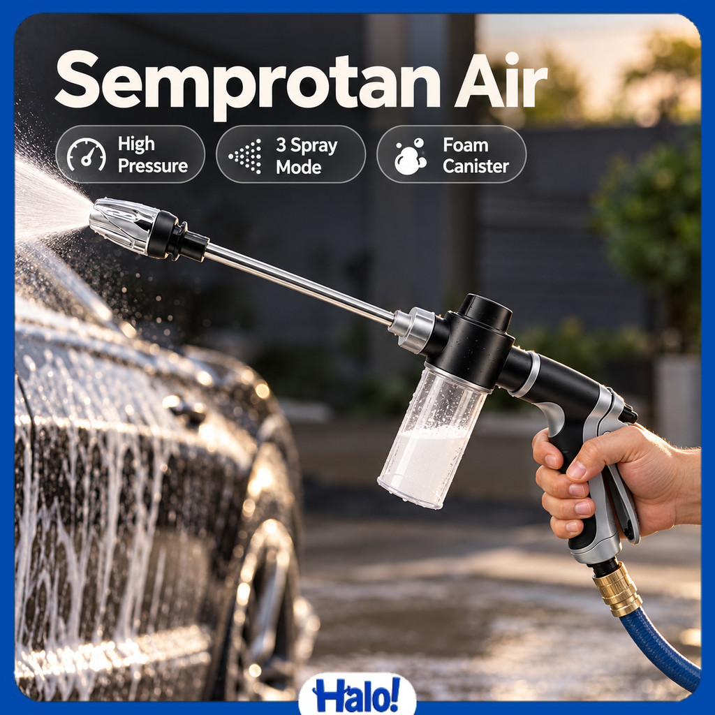 Semprotan Air Steam Cuci Mobil High Pressure Foam Water Gun - HP-10