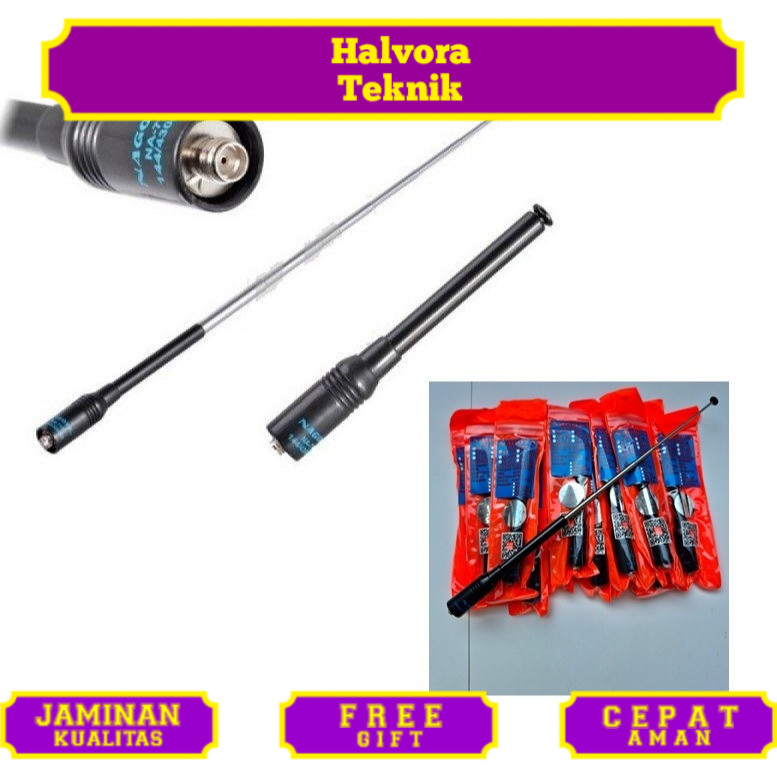 Antena ht motorola gt12 gt10 gp328 plus gp338 plus gp888 plus gp360 jarak jauh bisa ditarik