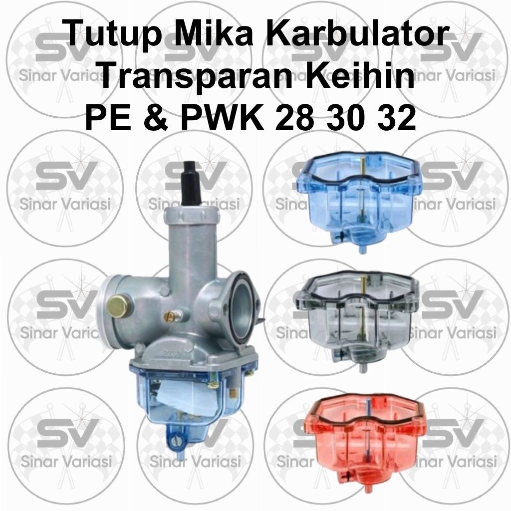 Mangkok Tutup Mika Karburator Transparan Mangkok Karbu PE & PWK 28 30 32 Keihin Sudco KSR Ninja 150
