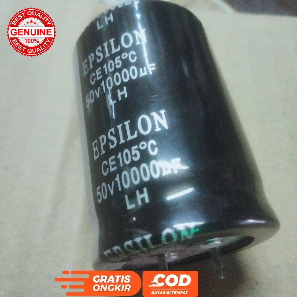 ELCO 10000UF 50V ELKO 10.000 UF 50 VOLT EPSILON