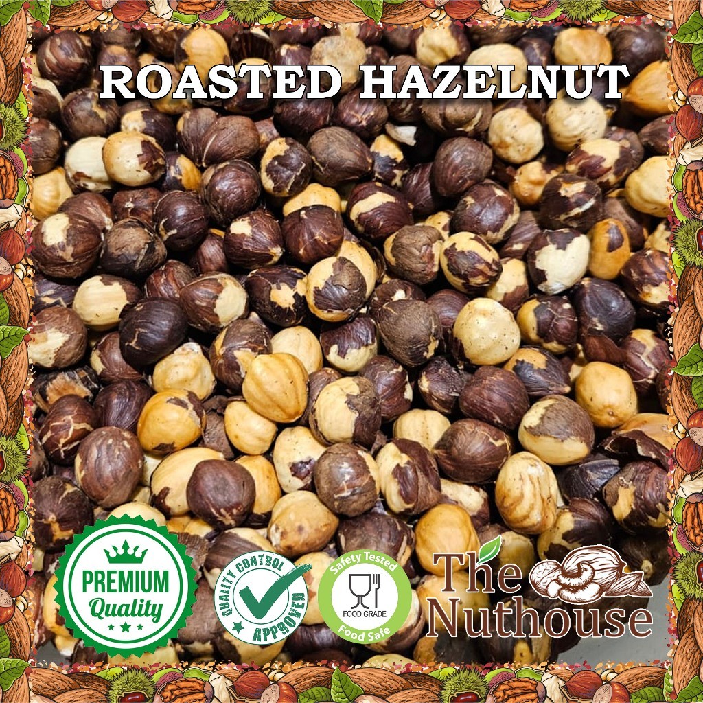 

Foodmart 1kg Roasted Hazelnut / Kacang Hazelnut Panggang [Premium]
