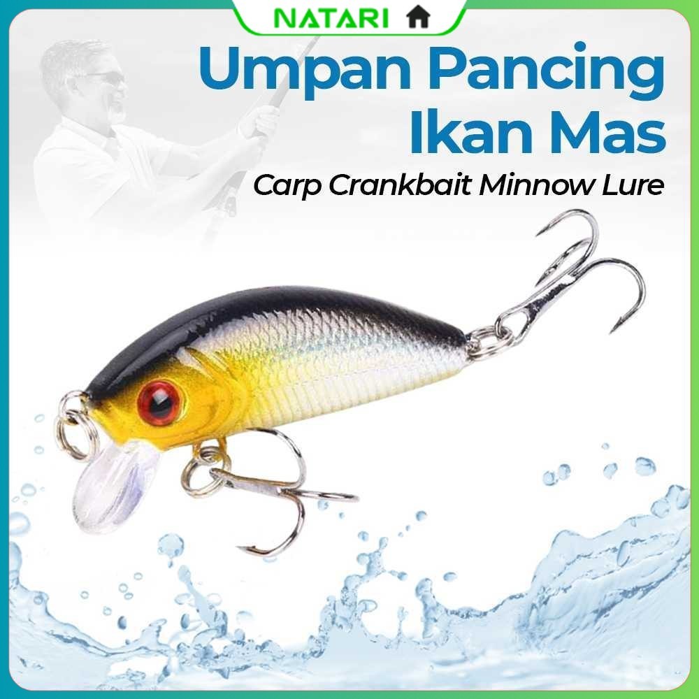 Umpan Pancing Ikan Mas Carp Crankbait Minnow Lure 50mm - LD07