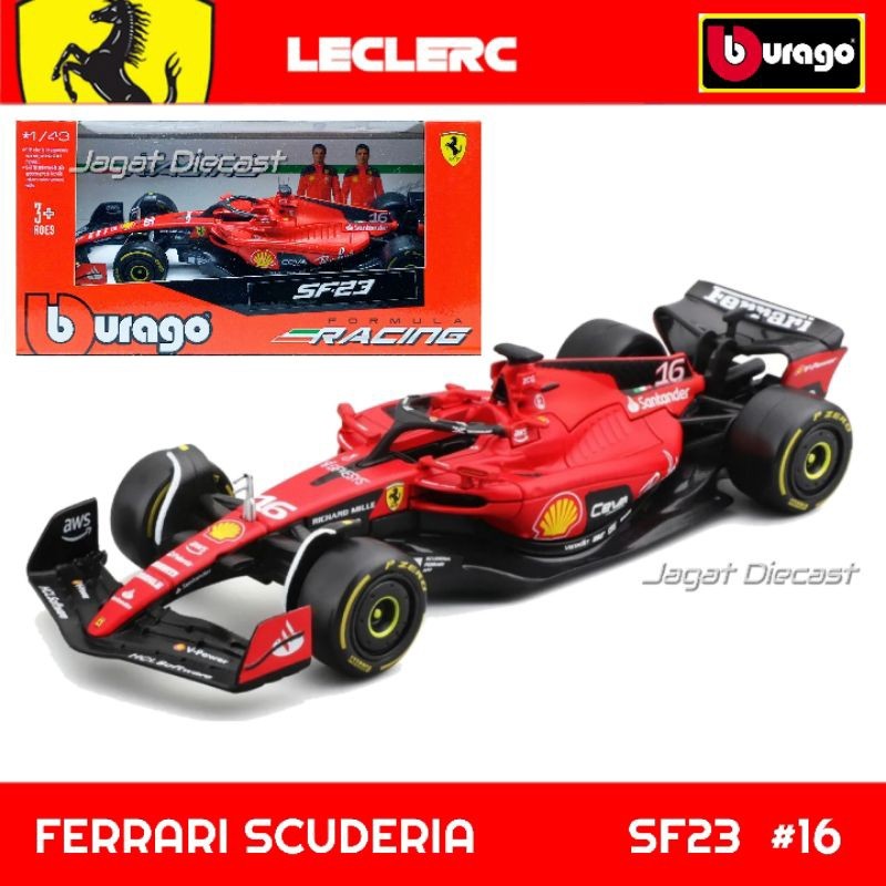 Bburago Ferrari Red Bull McLaren Mercedes F1 Mainan Mobil Balap Formula 1 Super Detail Super Lisensi