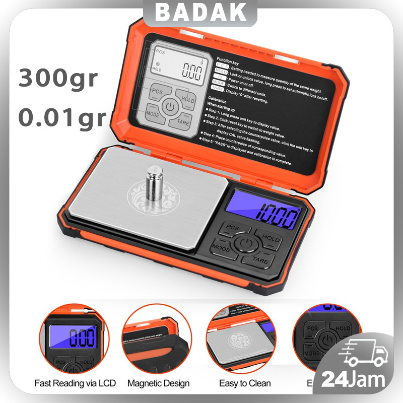 300gr/0.01gtimbangan Digital Mini/timbangan Emas Digital/timbangan Mini/timbangan Digital 0.01 Gram