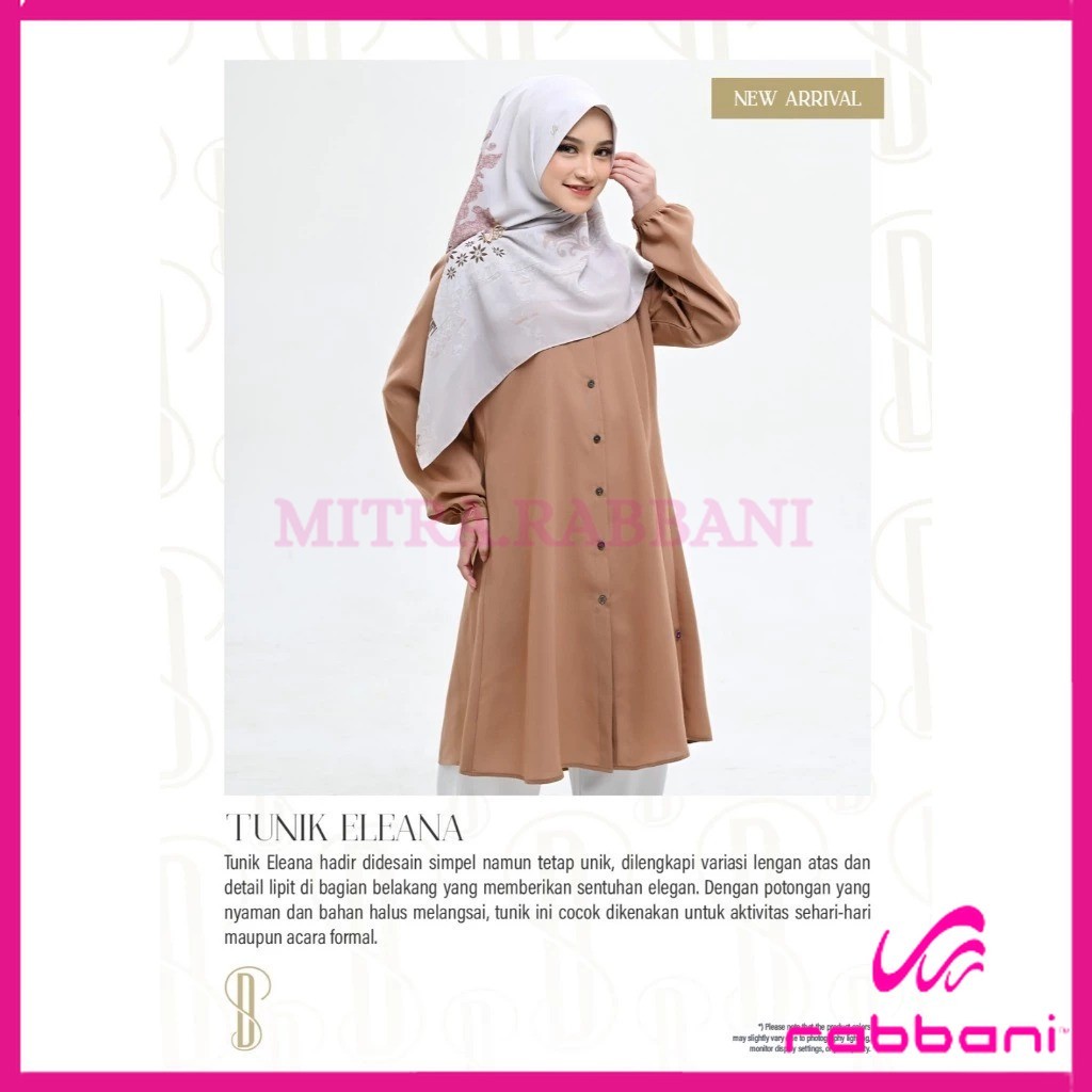RABBANI ORI - Diskon Tunik Rabbani|Atasan Wanita Tunik Eleana Mitra Rabbani
