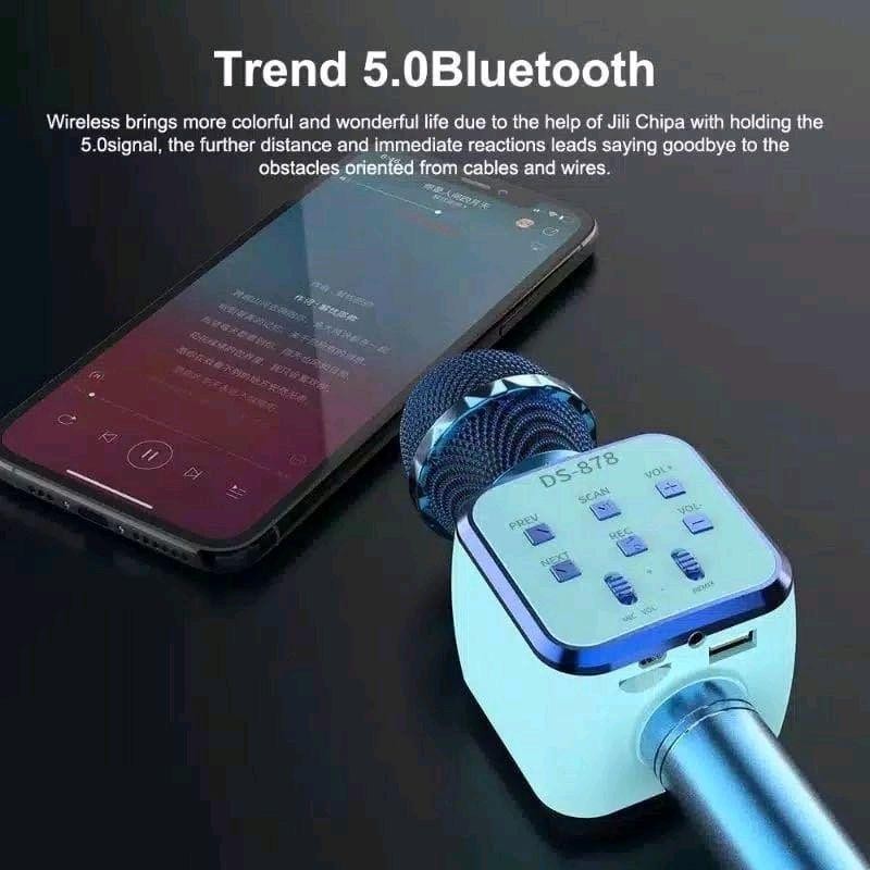 MIC BLUETOOTH L20/Q7 KARAOKE WIRELESS/MICROPHONE KTV PREMIUM SPEAKER PORTABLE SMULE mikrofon harga t