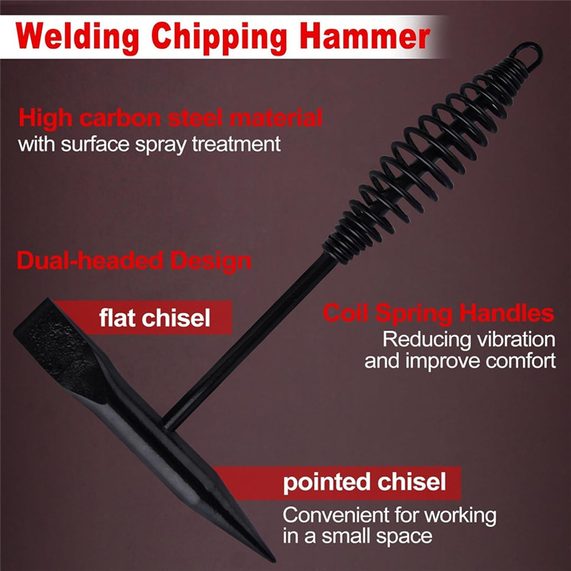 B-Est 6PCS Welding Slag Removal Tool Set MIG Welding Pliers Set With Metal Plate Thickness Gauge Wel