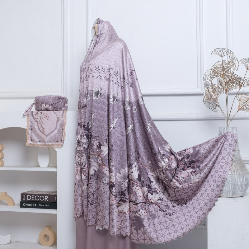 SV MUKENA- Mukena Dewasa Jumbo SUTRA SILK FANEL ARMANIYA