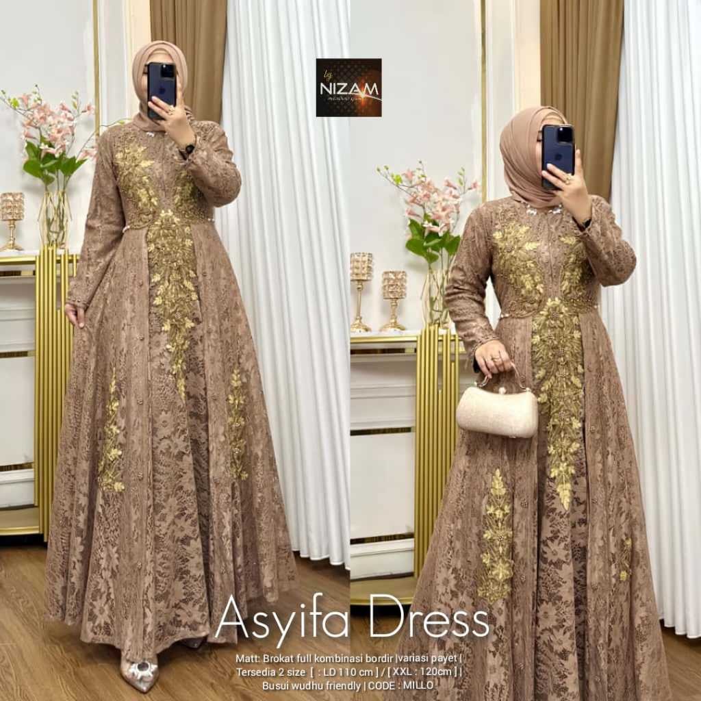 Fashion Wanita HQ HQ ASYIFA DRESS From NIzAM