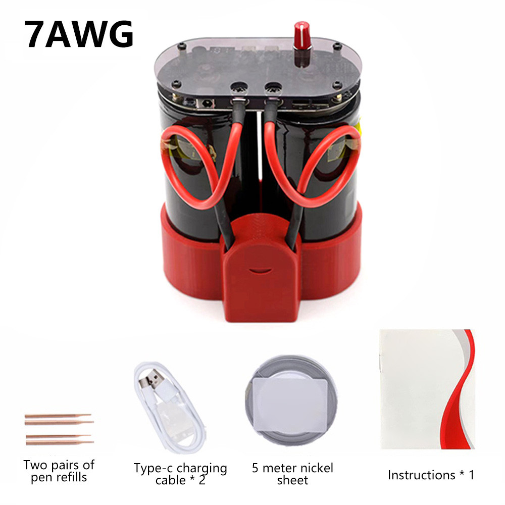 Spot Welder Farad Capacitor Battery Spot Welder 99 Gears Adjustable Capacitor Energy Storage Spot We