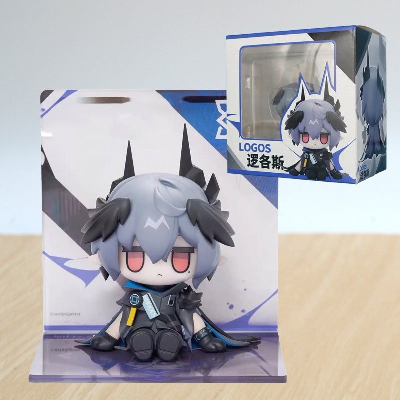 8cm Arknights Logos Anime Game Figure Suzuran Little Fox/Angelina/Shining Action Figure Amiya/Texas 