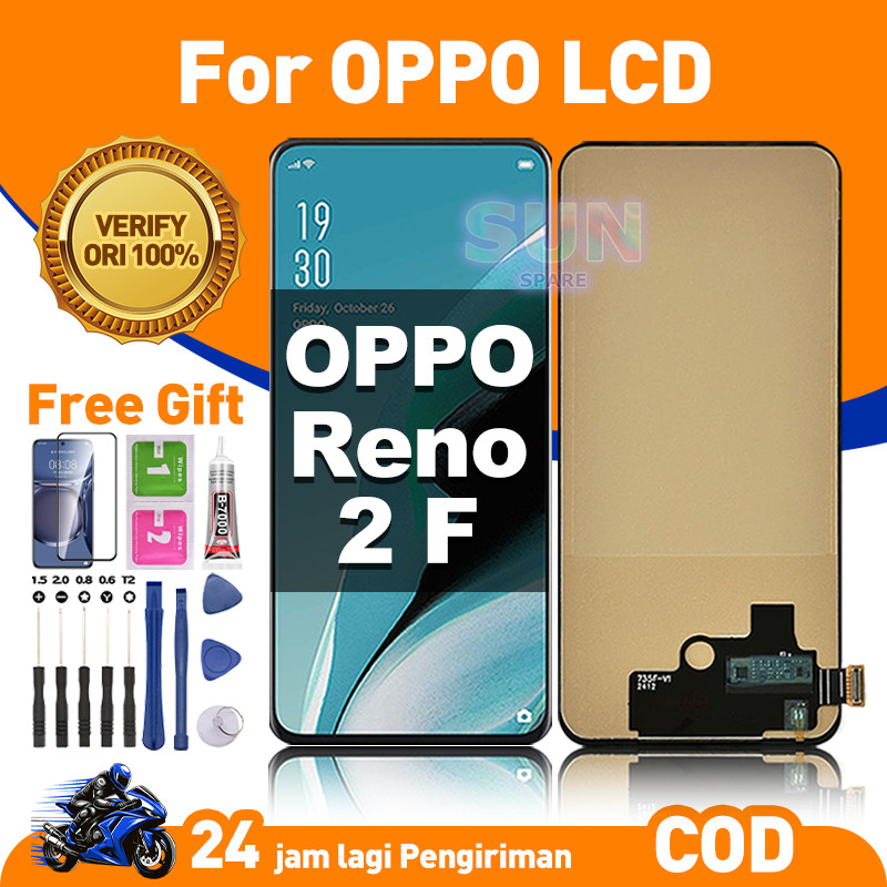 ORIGINAL 100% LCD FOR OPPO Reno 2F FREE GIFT Asli Ori hp Touchscreen FHD Definition Kualitas Terbaik