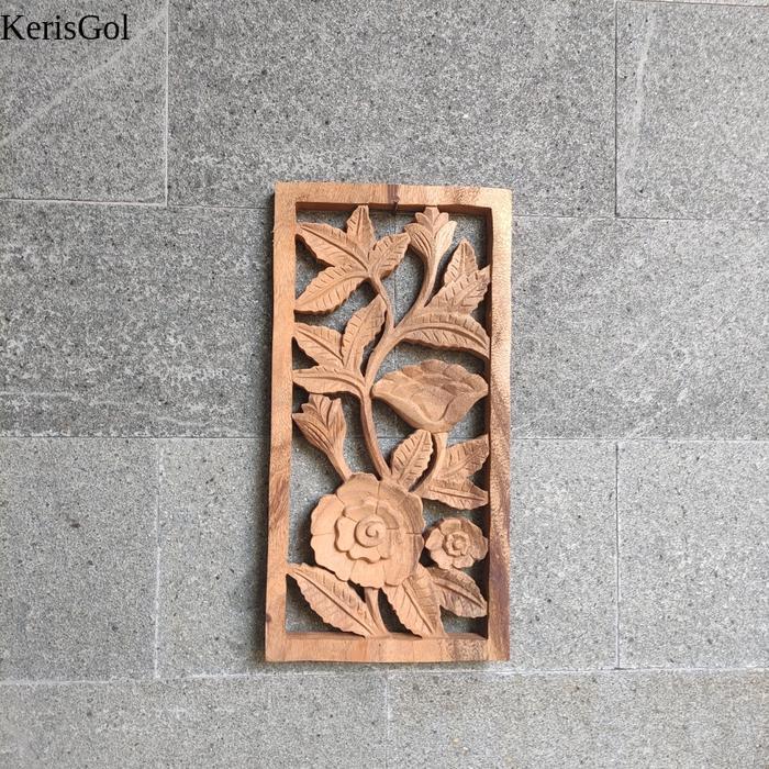 HIASAN DINDING UKIRAN BALI  - HIASAN DINDING UKIRAN BALI KAYU ASLI GL1