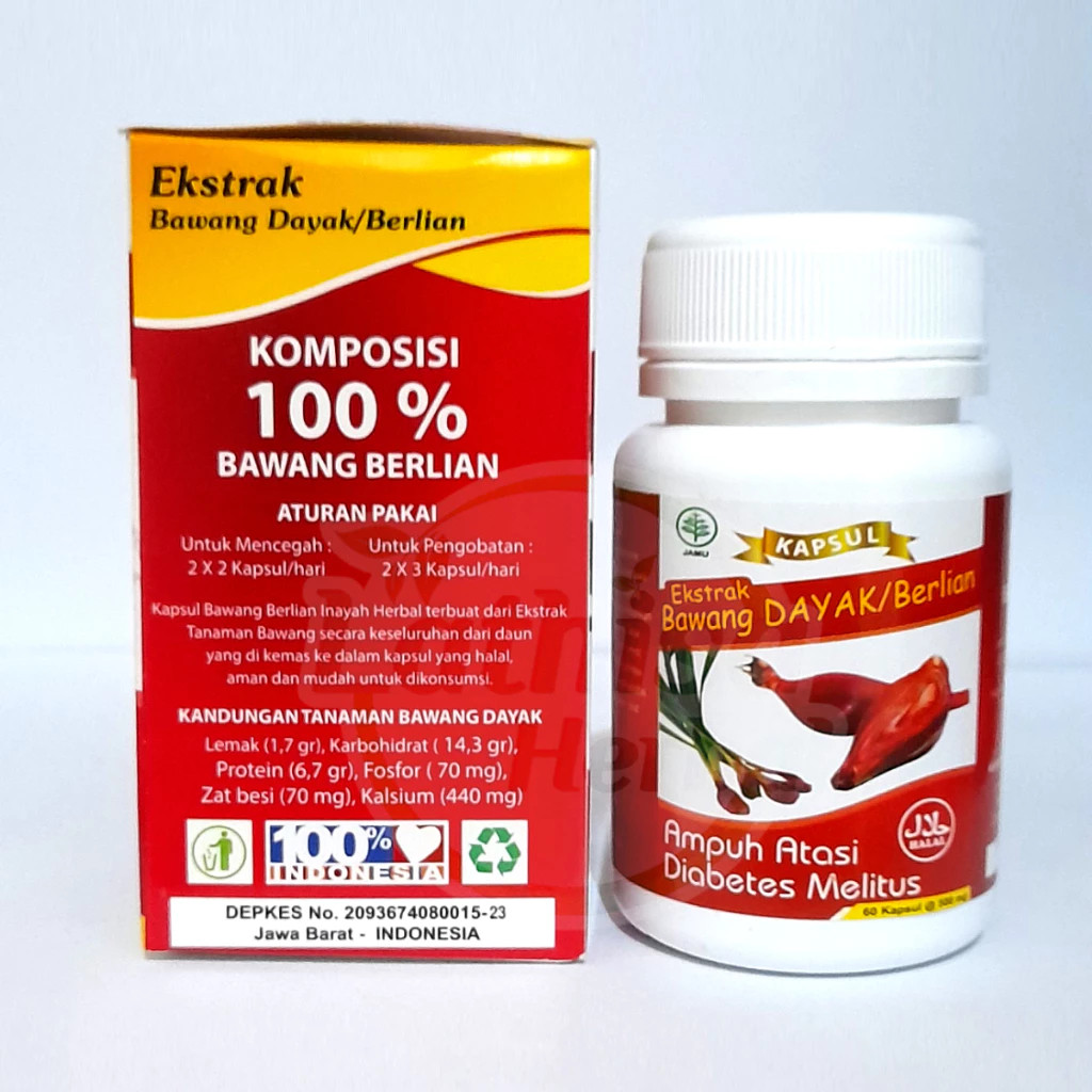 Kapsul Ekstrak Bawang DAYAK / Berlian Ampuh atasi Diabetes Melitus ori