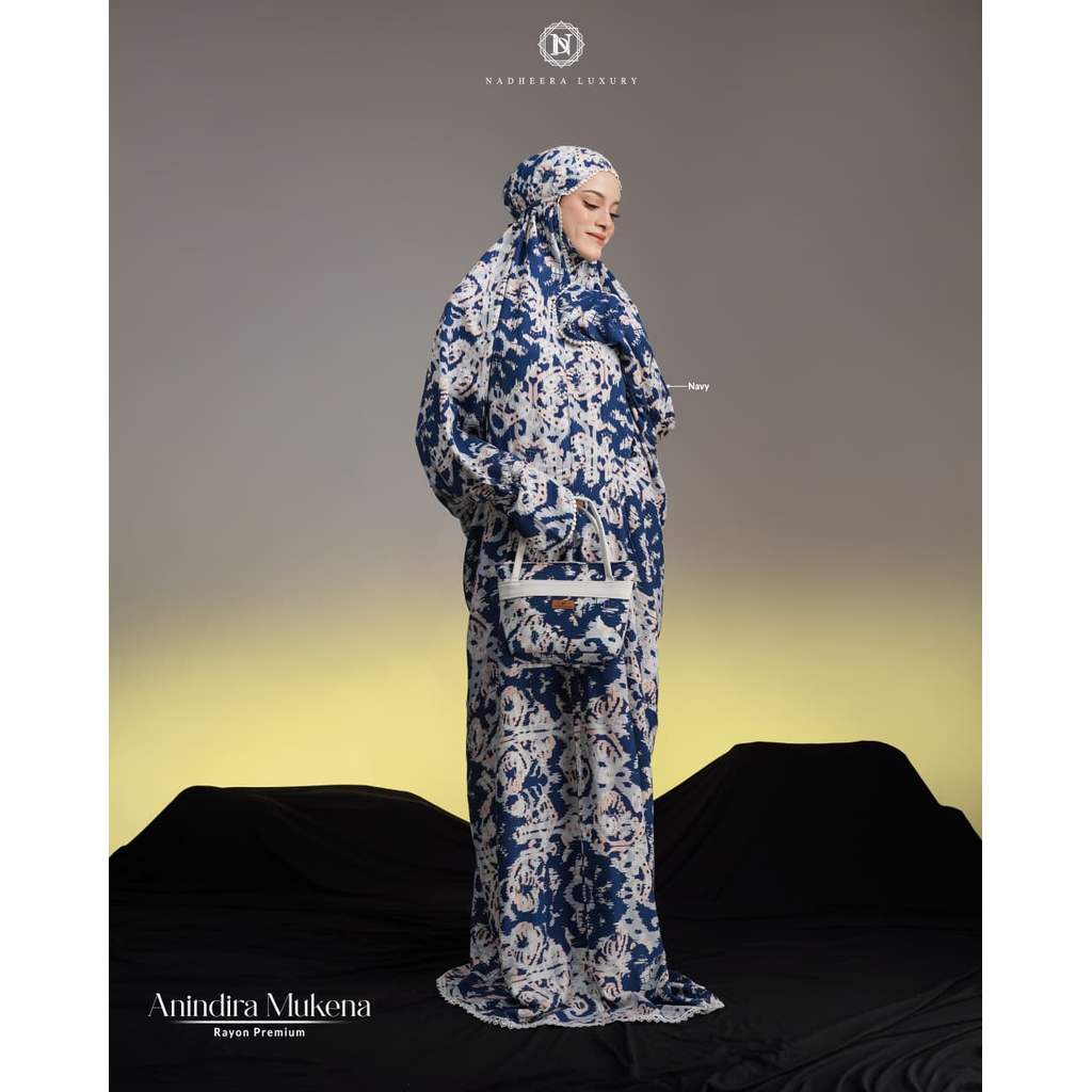Anindira mukena terusan by nadheera luxury (mukena rayon premium)