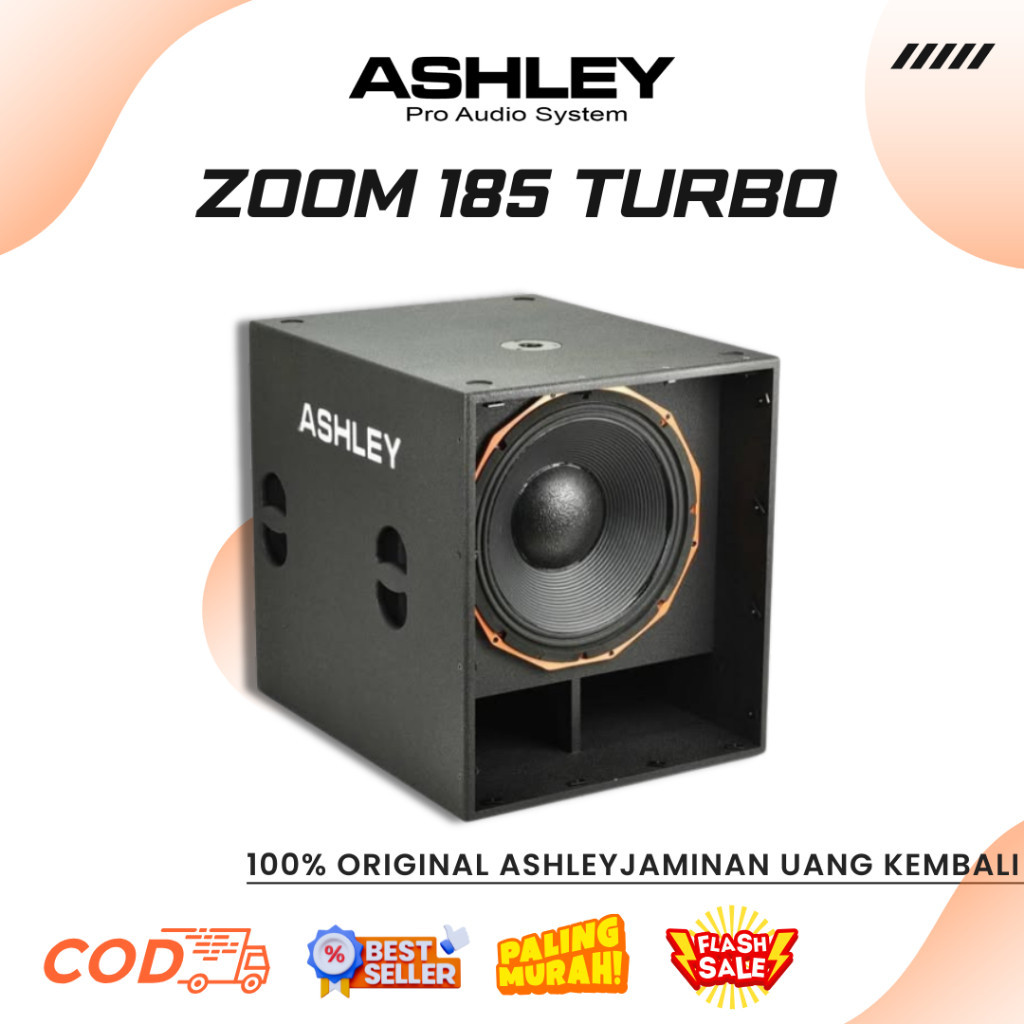 Subwoofer Ashley Zoom 185 Turbo Professional Passive Subwoofer (1*18inch Voice Coil 6) 4000W