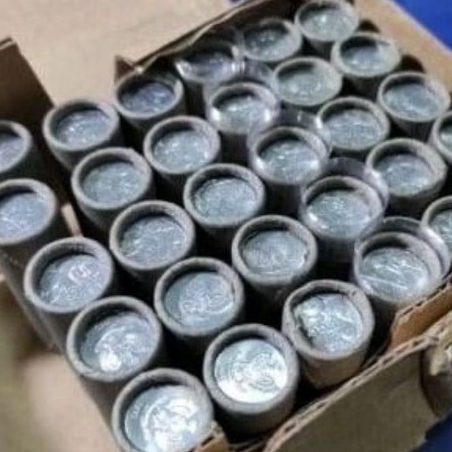 Koin Kuno Roll 25 Rupiah Gambar Buah pala