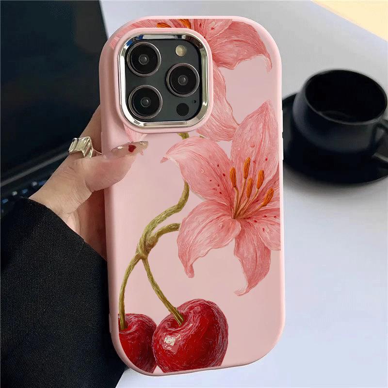 Casing For Samsung A32 5G A34 M32 Oval Plating Lens Flower Kesing Hp Murah