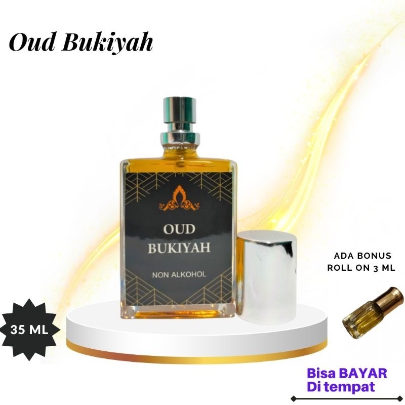 READY Oud Bukiyah Minyak Wangi Al Oud Bukiyah Al Oud Parfum Arab Saudi Murni Non Alkohol 35 ml Bibit