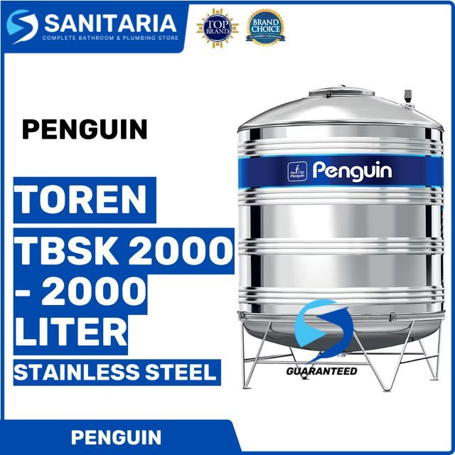 Toren/ Tandon Air Stainless Steel Tbsk 2000 - 2000 Liter Penguin