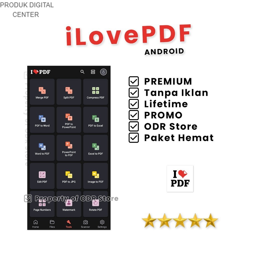 iLovePDF lifetime Asisten PDF Scanner dan Editor i love pdf