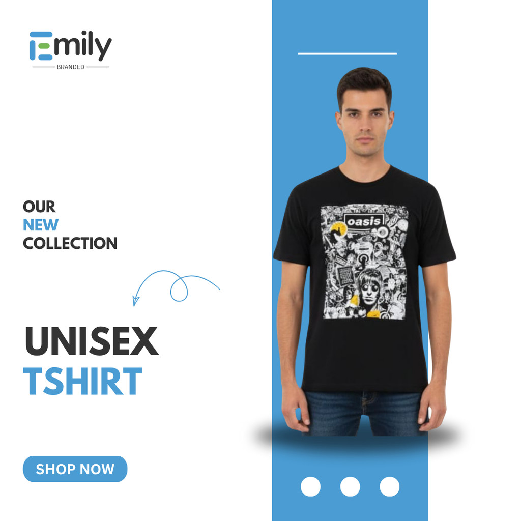 Kaos Lengan Pendek Giant Tee Jays Oasis Edition Tshirt Pria Wanita Unisex Bahan Katun