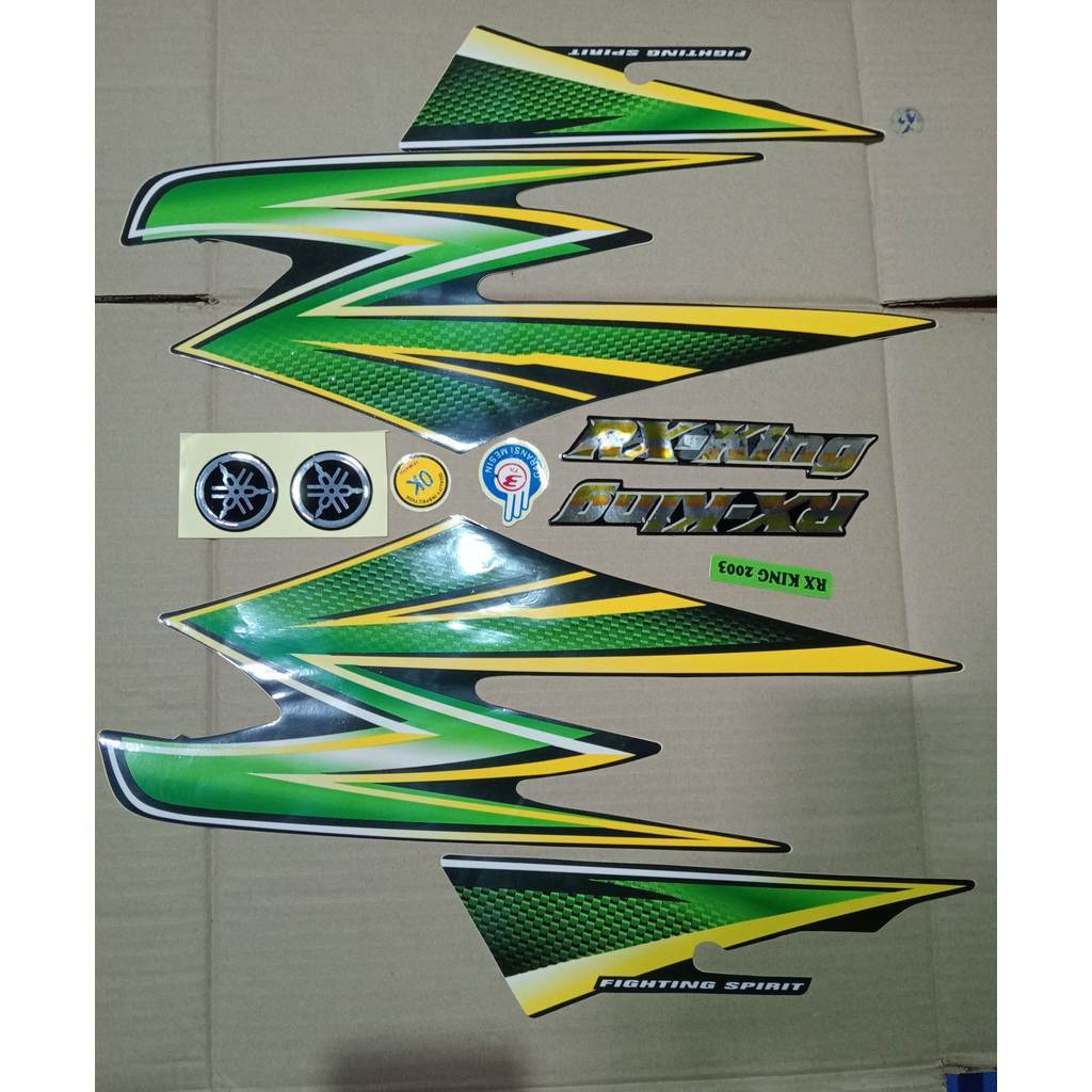 STRIPING RX KING 2003 HIJAU STIKER STRIPPING RX KING HIJAU ORI RITRAMA