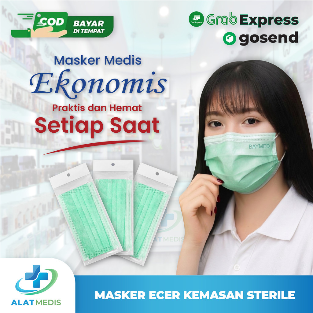 Masker Medis Ecer / Masker Cantol / Masker Hijab