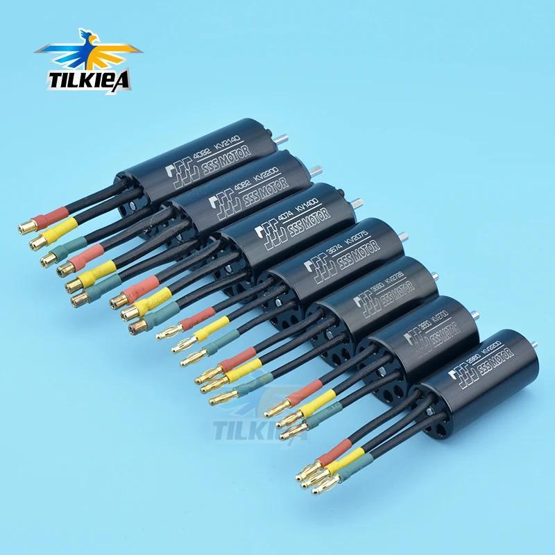 1pc Motor Brushless RC Boat Kecepatan Tinggi SSS 3682-V2 KV2000 / 4092 KV1800 / 4092-V2 KV 1400 4 Ku