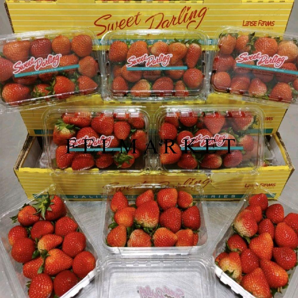 Promo Strawberry Sweet Darling Usa Fresh / Buah Strawberry Sweet Darling 454 gr / 1 Pack
