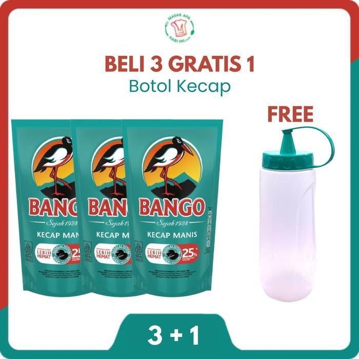 [FREE BOTOL KECAP] Bango Kecap Manis 950g Isi 3 - Bundle