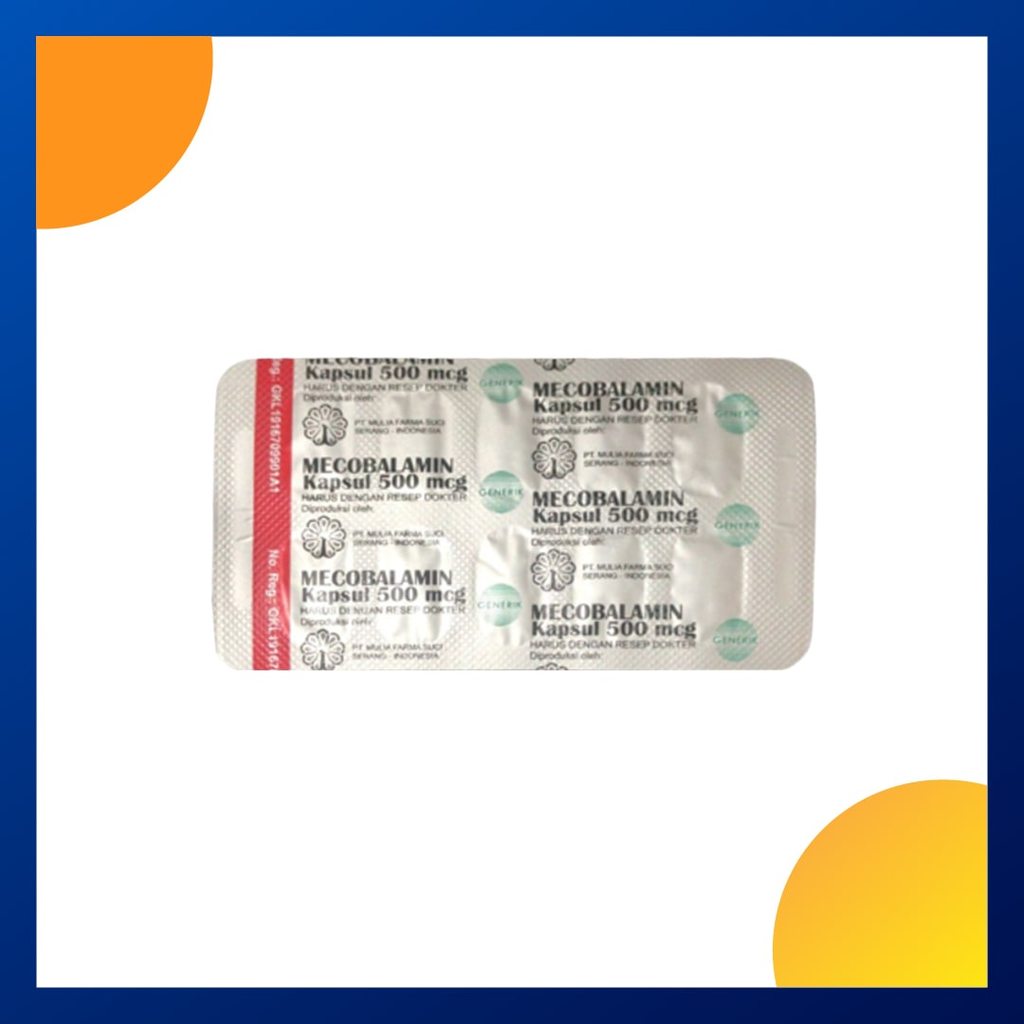 MECOBALAMIN GENERIK MULIA 500 MCG 1 BLISTER @ 10 KAPSUL