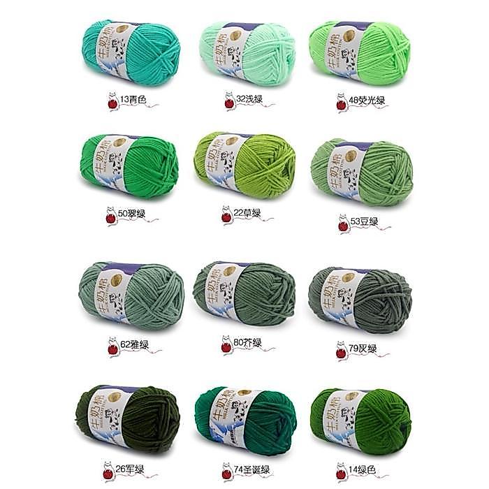 Benang Rajut Milk Cotton/Benang Katun Susu/Milk Cotton Yarn/Benang Milk Cotton