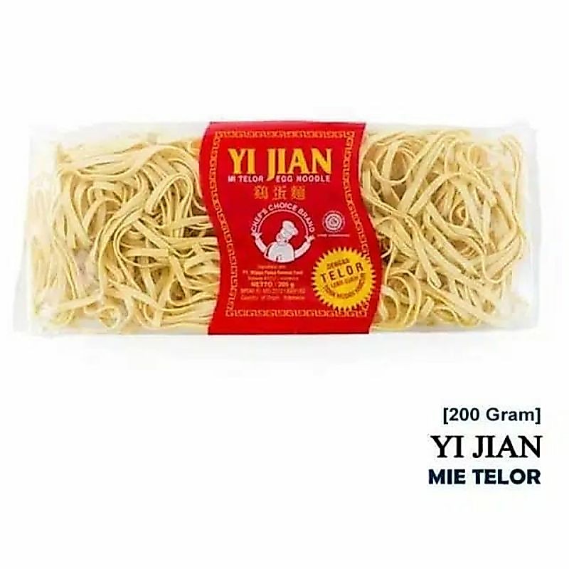 mie telur / mi telor gepeng cap Yi Jian