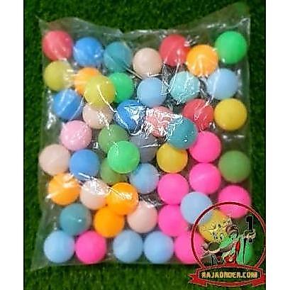 50 PCS Bola Pingpong Beer Pong Warna-Warni Dekorasi Bola Undian