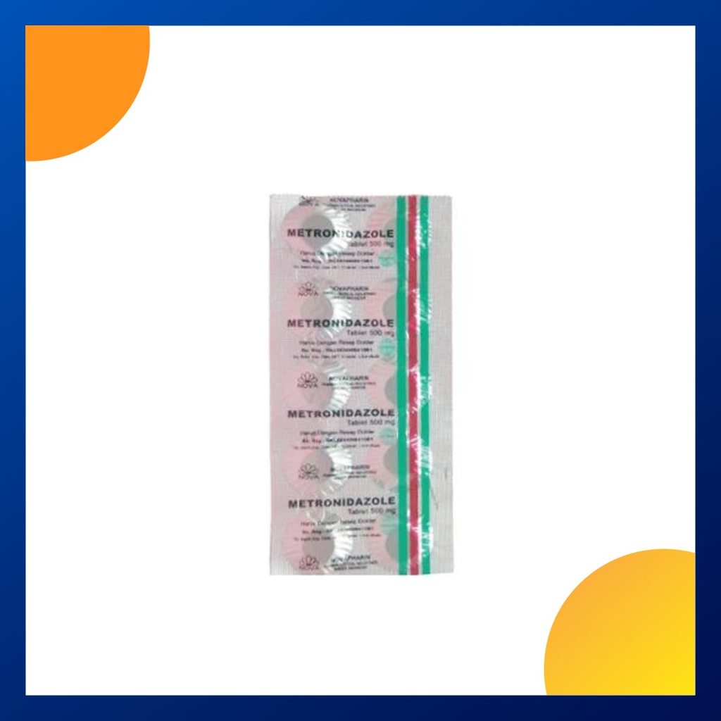 METRONIDAZOLE GENERIK NOVAPHARIN 500 MG 1 STRIP @ 10 TABLET
