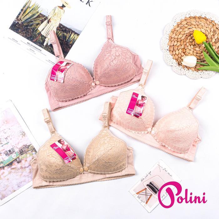 Polini - Bra Menyusui tanpa Kawat Cup C Nursing Bra Maternity G681 - 36