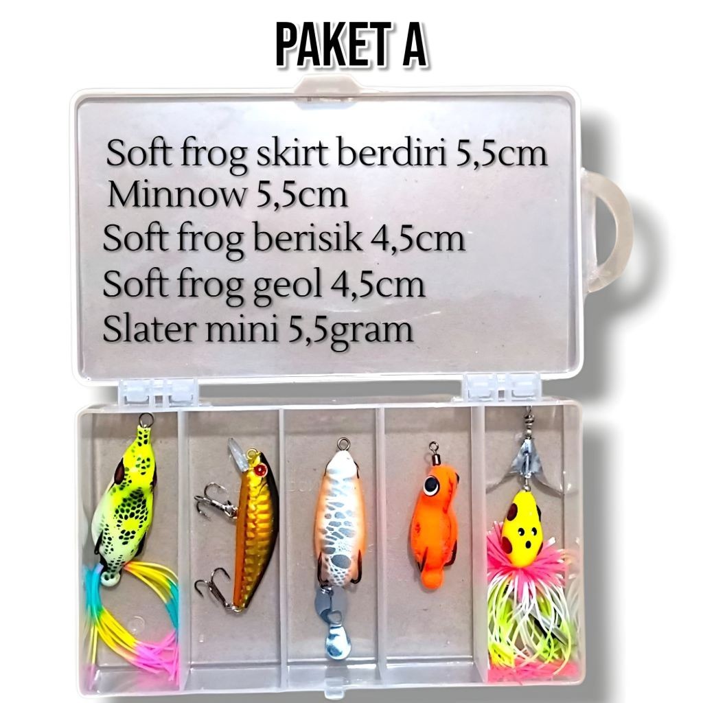 PAKET LENGKAP UMPAN CASTING BONUS BOX. UMPAN CASTING GABUS