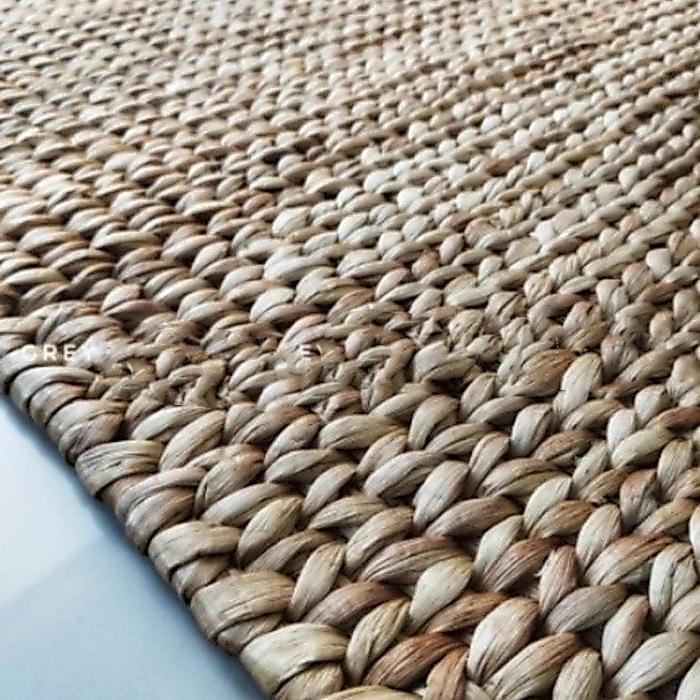 karpet anyaman enceng gondok / Floormats Persegi Panjang Rug aesthetic
