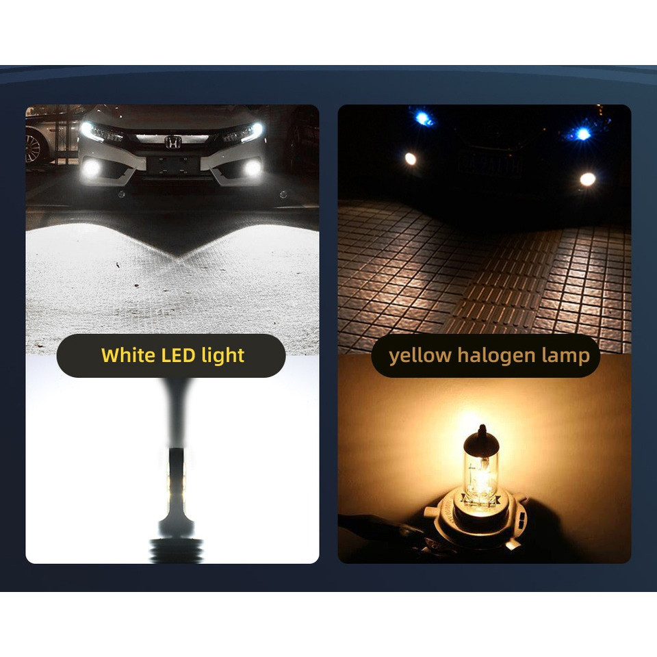 2x Front Fog Lights H3 Accessories Bulb 20000LM Ultra Bright Lamps For SAAB 9-3 2002 2003 2004 2005 
