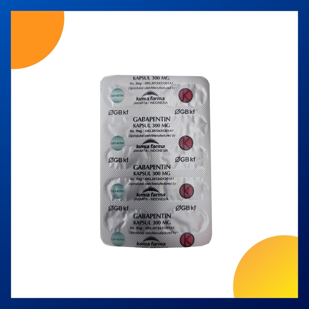 GABAPENTIN GENERIK KF 300 MG 1 BLISTER @ 10 KAPSUL