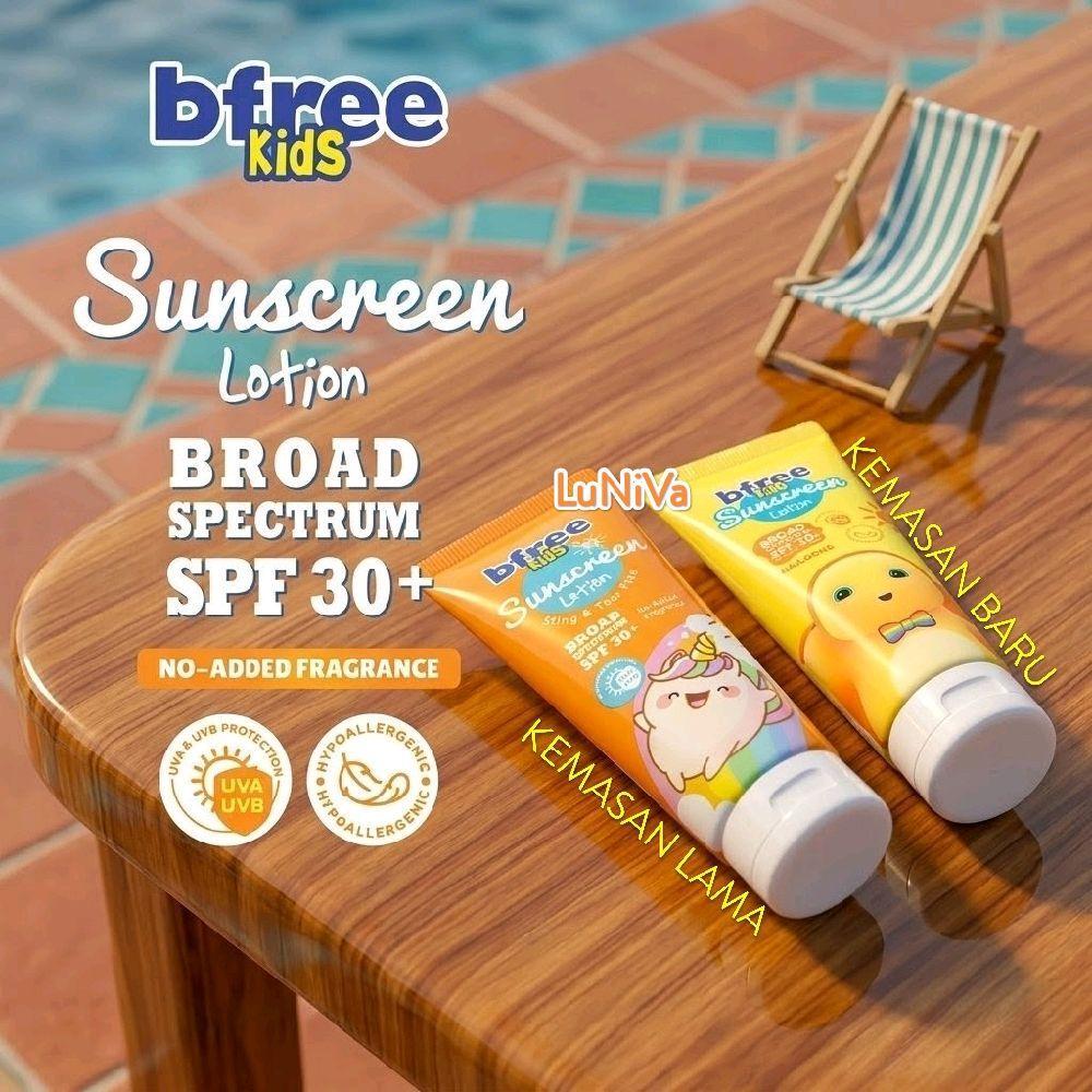 Bfree Kids Sunscreen lotion anak 1 tahun keatas 100ml untuk wajah & badan | shower gel | cologne | s