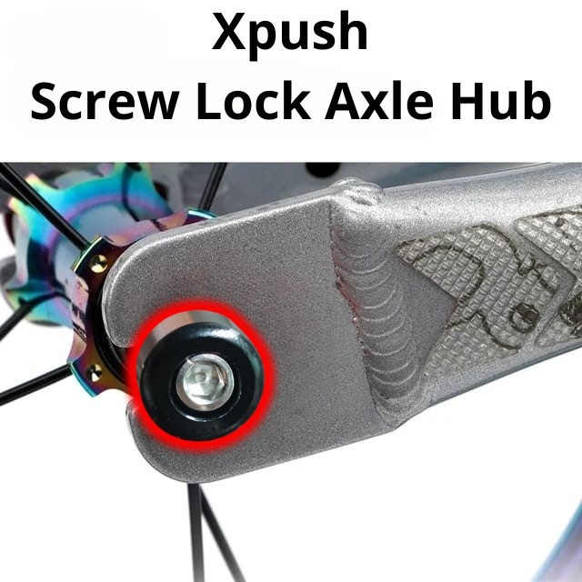 Foto Xpush Screw Lock Hook Pengunci Pengaman As Axle Hub water Drop Buckle Balance Bike Pushbike Anting As Tail Hook Push bike Sepeda Anak