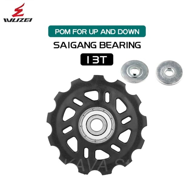 Foto Pulley RD Wuzei 13T Nylon fiber jockey wheel seal bearing cnc alloy 13T Shimano Sram