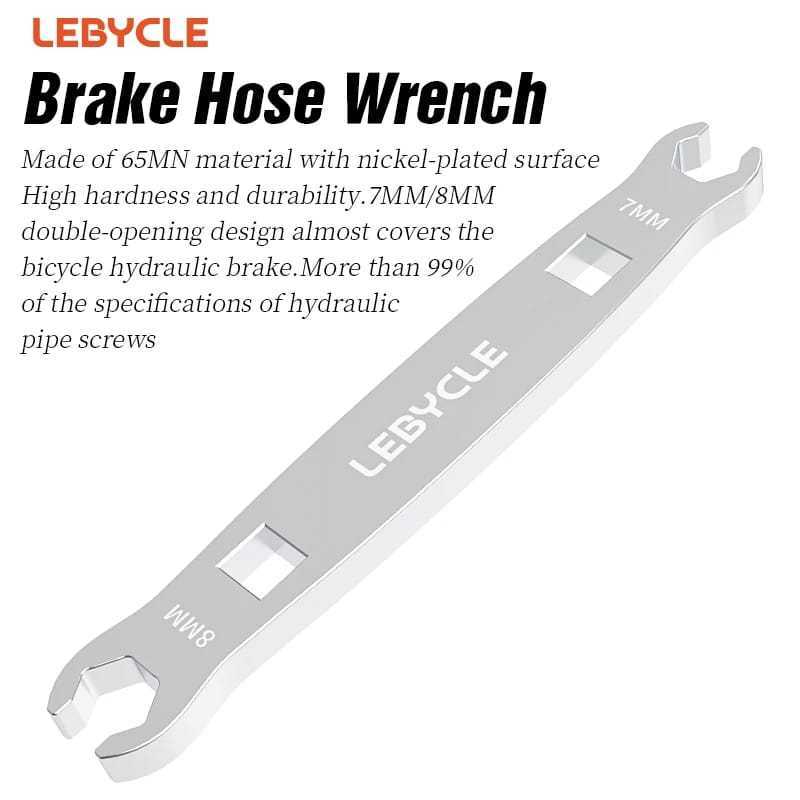 Foto Lebycle Tool Alat Kunci Pas 7 8 mm Screw Olive Connector Bike Hydraulic Brake 7mm 8mm Wrench Alat Pembuka Baut Rem Hidrolis Sepeda