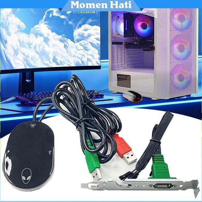 HEROSOV 1Set Kabel Tombol Power PC Reset Untuk Anti Pencuri Warnet Dan Pribadi