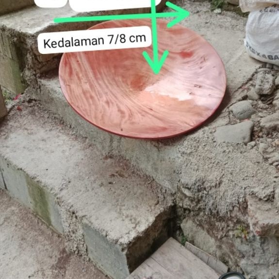 dulang emas kayu mahoni kuat dan ringan