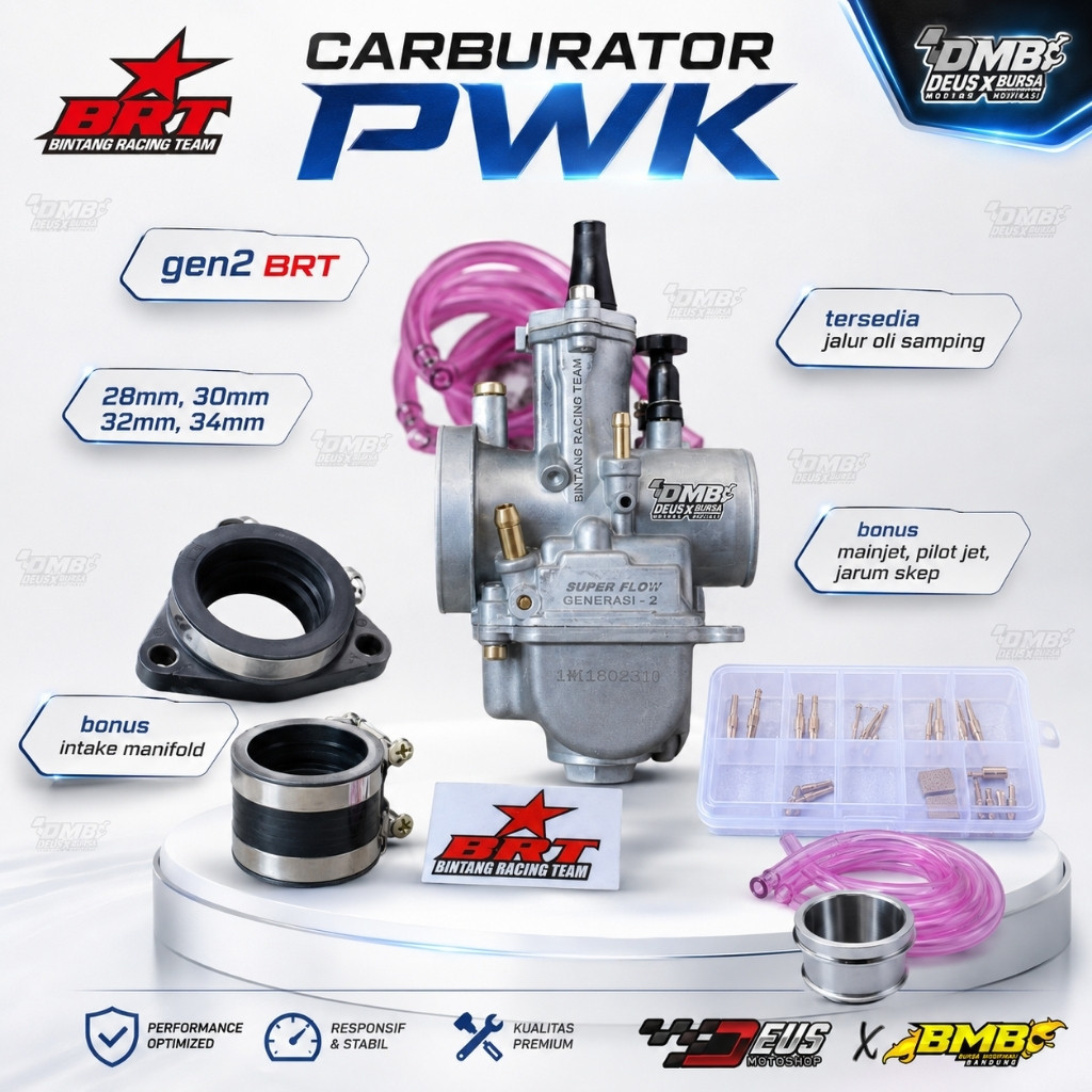 Karburator BRT Super Flow PE SF PWK 24 26 28 30 32 34 Original